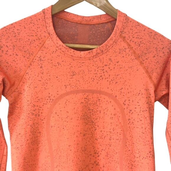 Lululemon Swiftly Tech Long Sleeve Shirt 2.0 Race Length *Highlight Orange - Picture 3 of 9